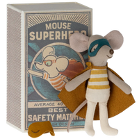 Thumbnail for Maileg Superhero mouse, Little brother in a matchbox 17-3101-00