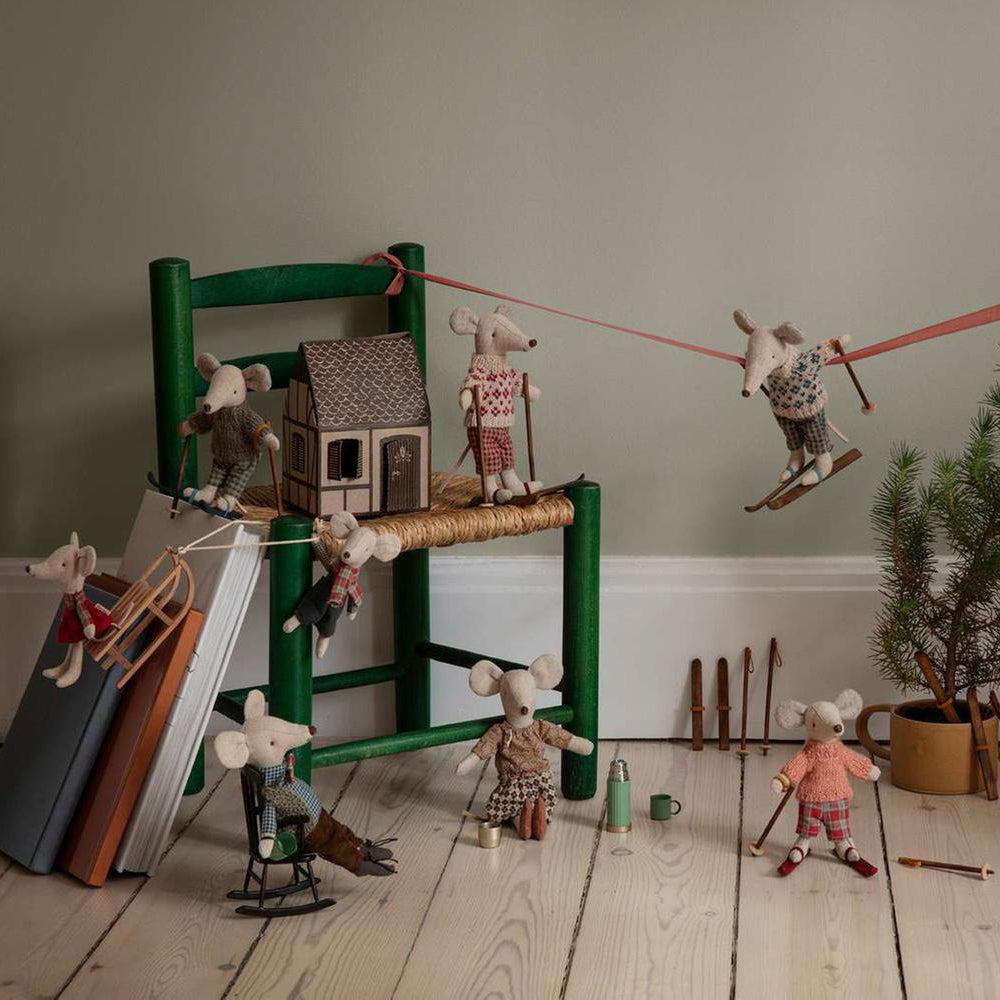 Maileg, Winter Mouse with Ski Set, Big Brother