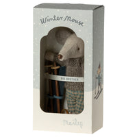 Thumbnail for Maileg, Winter Mouse with Ski Set, Big Brother