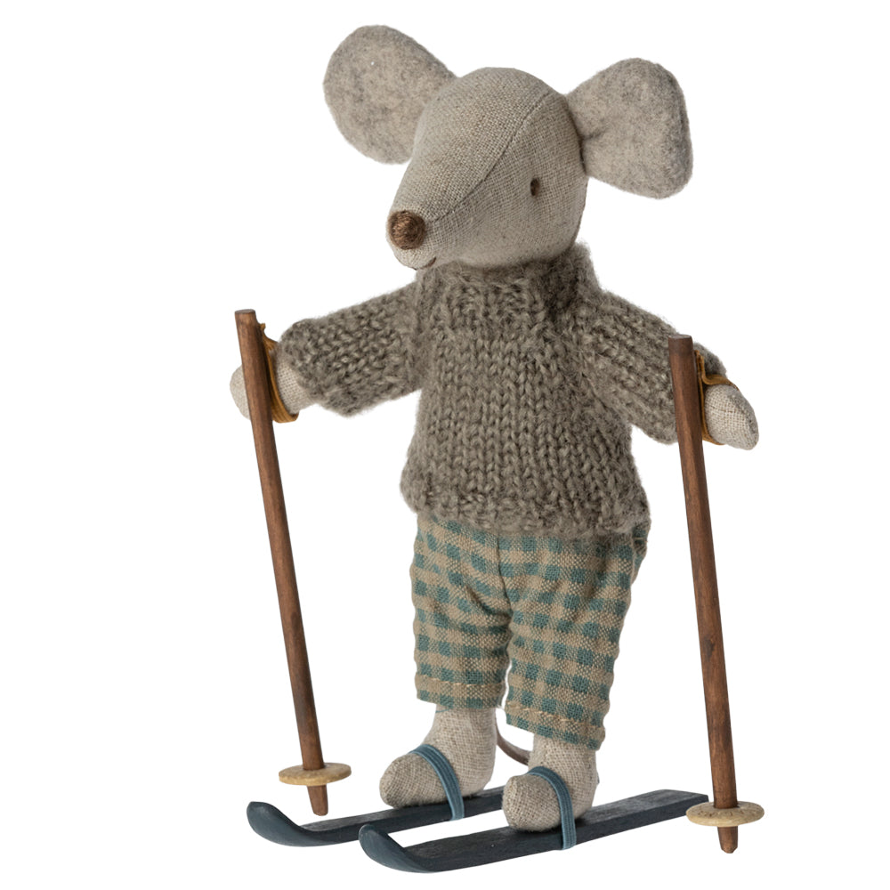Maileg, Winter Mouse with Ski Set, Big Brother