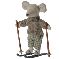 Thumbnail for Maileg Winter Mouse With Ski Set, Big Brother 17-3212-00