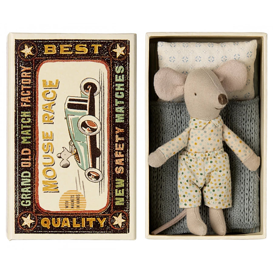 Maileg, Little Brother Mouse in Matchbox 17-4101-00