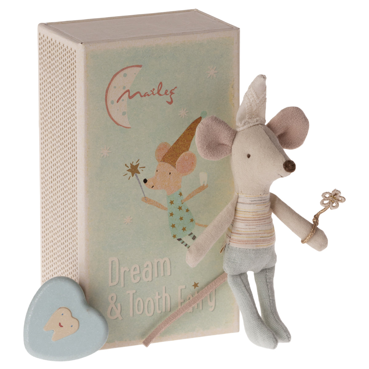 Maileg, Tooth Fairy Mouse, Little Brother in Matchbox