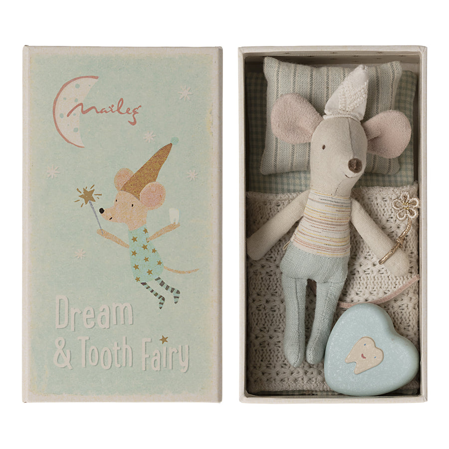 Maileg, Tooth Fairy Mouse, Little Brother in Matchbox