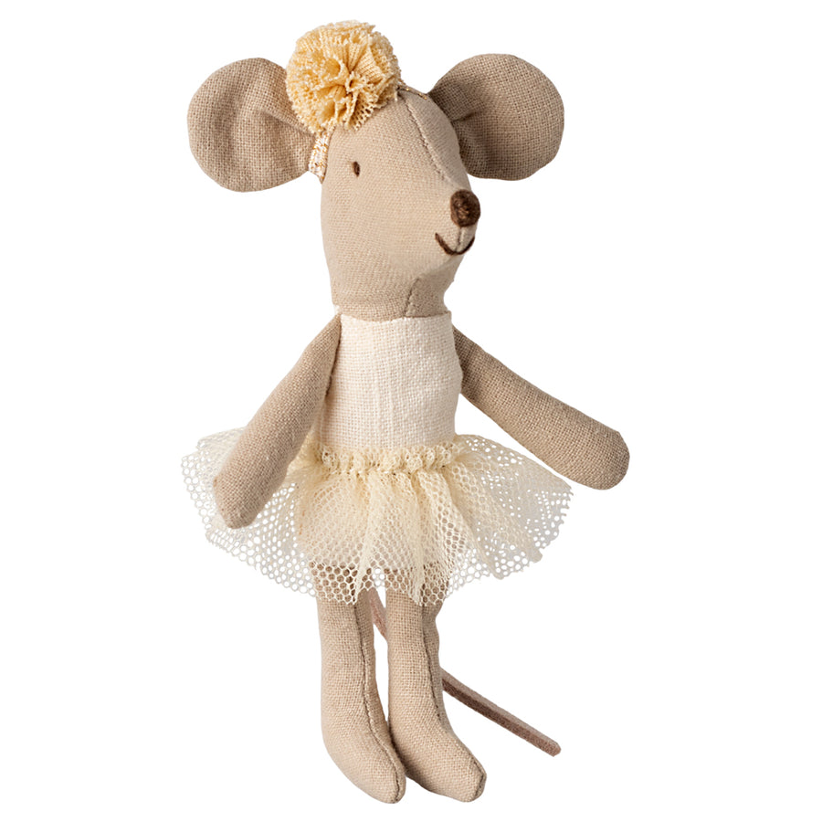 Maileg Ballerina mouse, Little sister - Off white