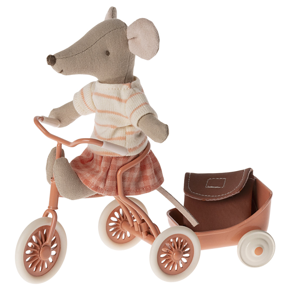 Maileg Tricycle Mouse, Big Sister Coral 17-4204-00