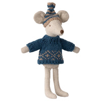 Thumbnail for Maileg Knitted Sweater and Hat, Dad Mouse 17-4307-00