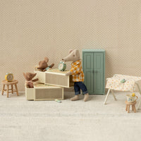 Thumbnail for Maileg Sleepy Wakey Baby Mouse In Matchbox - Blue