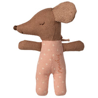 Thumbnail for Maileg Sleepy Wakey Baby Mouse In Matchbox - Rose