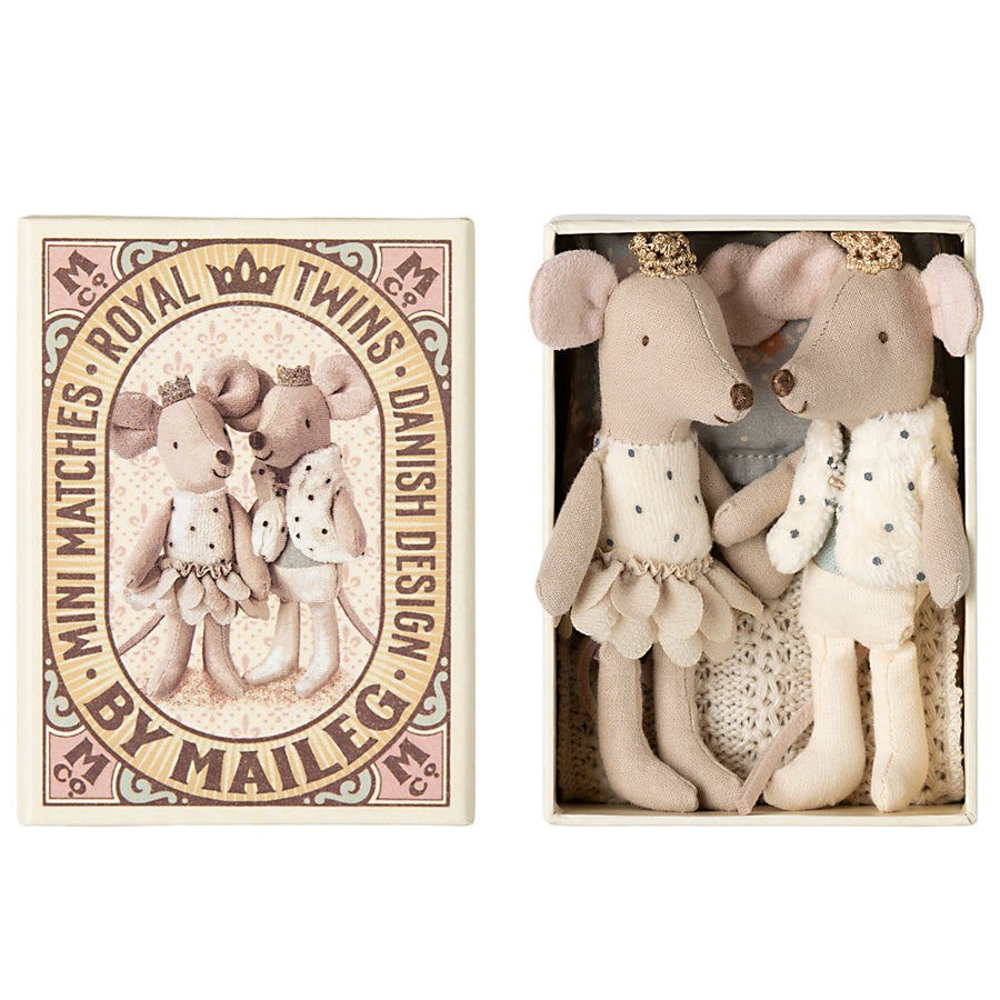 Royal Twins Mice Little Sister & Brother in Box 2025