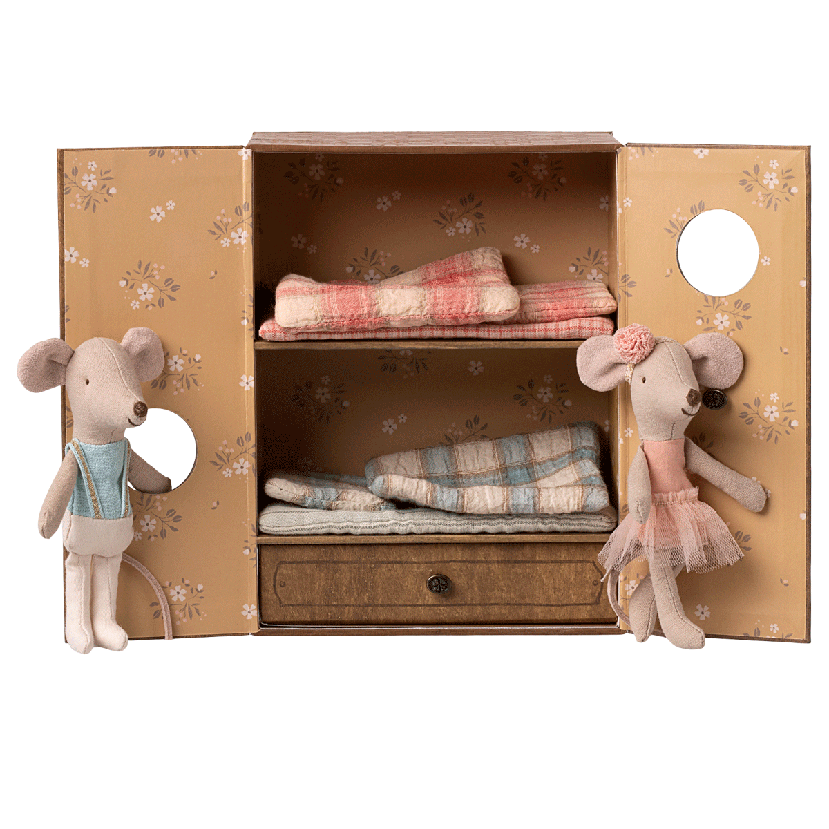 Pre order Ballet Mice In Dance Studio, Little Sister And Brother