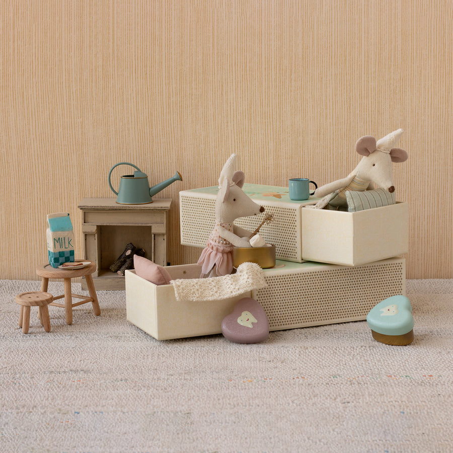 Pre-order Maileg, Tooth Fairy Mouse, Little Sister In Matchbox