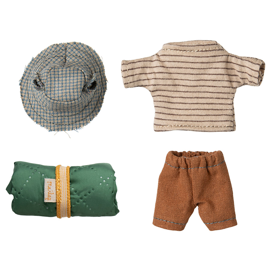 Maileg Hiker Mouse Big Brother Thin Stripes Spring Summer 2025 17-5201-00