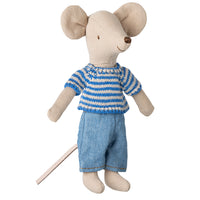 Thumbnail for Maileg Knitted Sweater & Pants For Big Brother Mouse 17-5204-00
