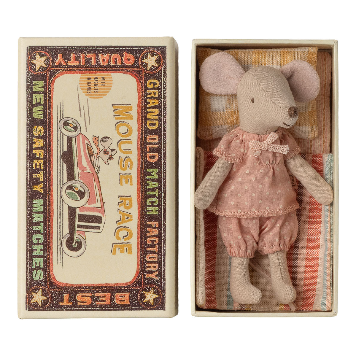 Big Sister Mouse in Matchbox Magnetic Hands