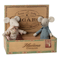 Thumbnail for Pre-order Grandma and Grandpa mice in Cigarbox