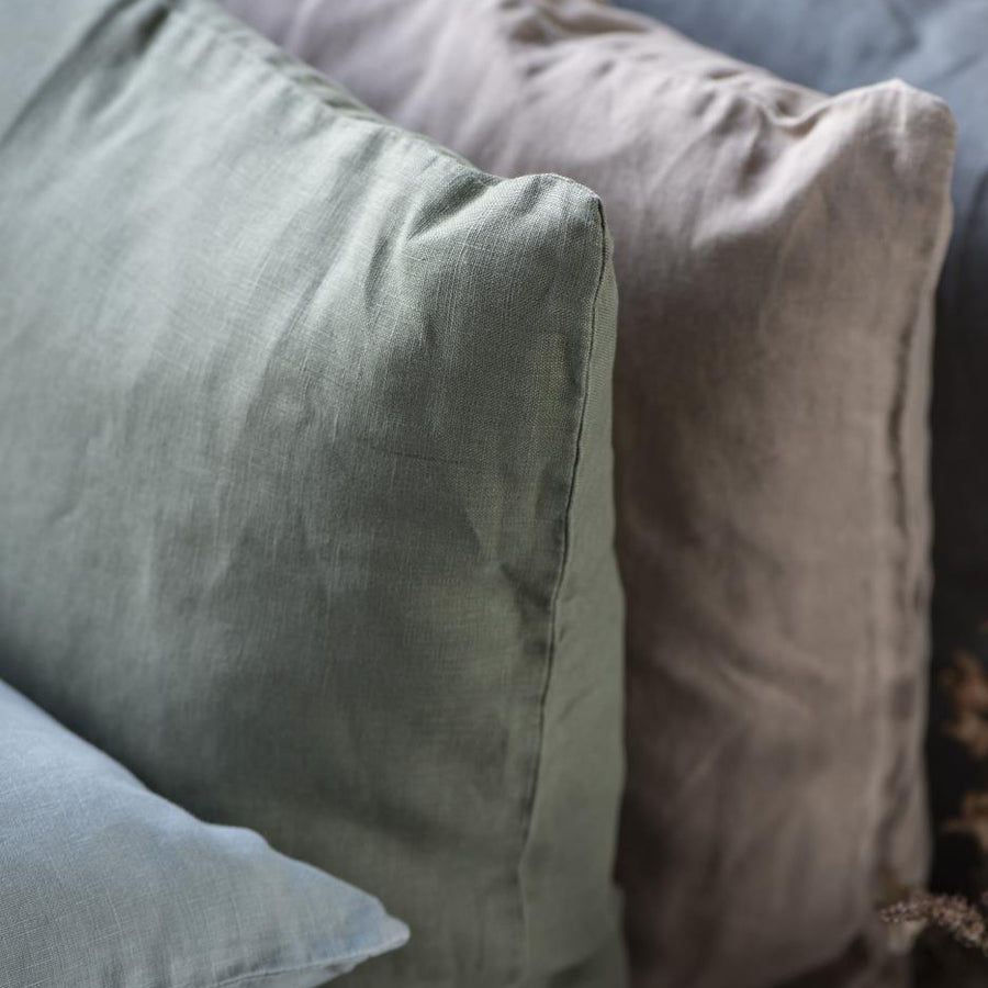 Cushion Linen Olive 50cm x 50cm