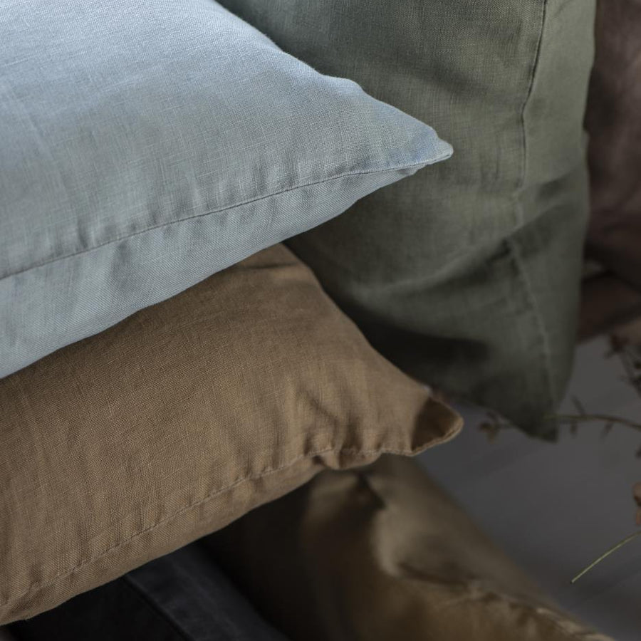 Cushion Linen Olive 50cm x 50cm