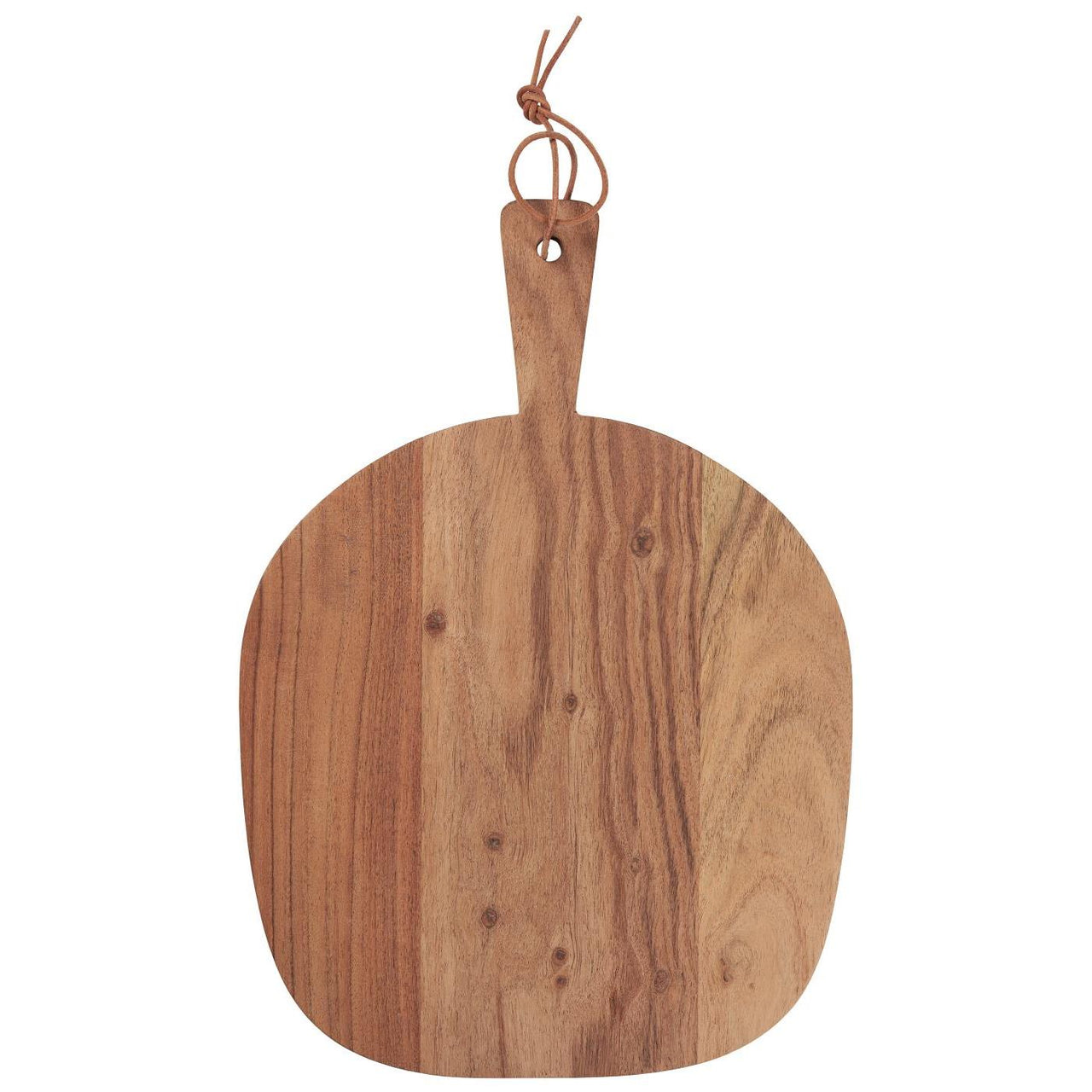 Cutting Board W/Handle W/Leather String Acacia Wood W: 30 H: 1,5 L: 42