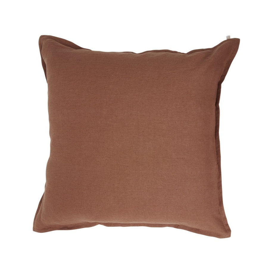 Washed linen pillowcase Solid: Mocha / 65 x 65