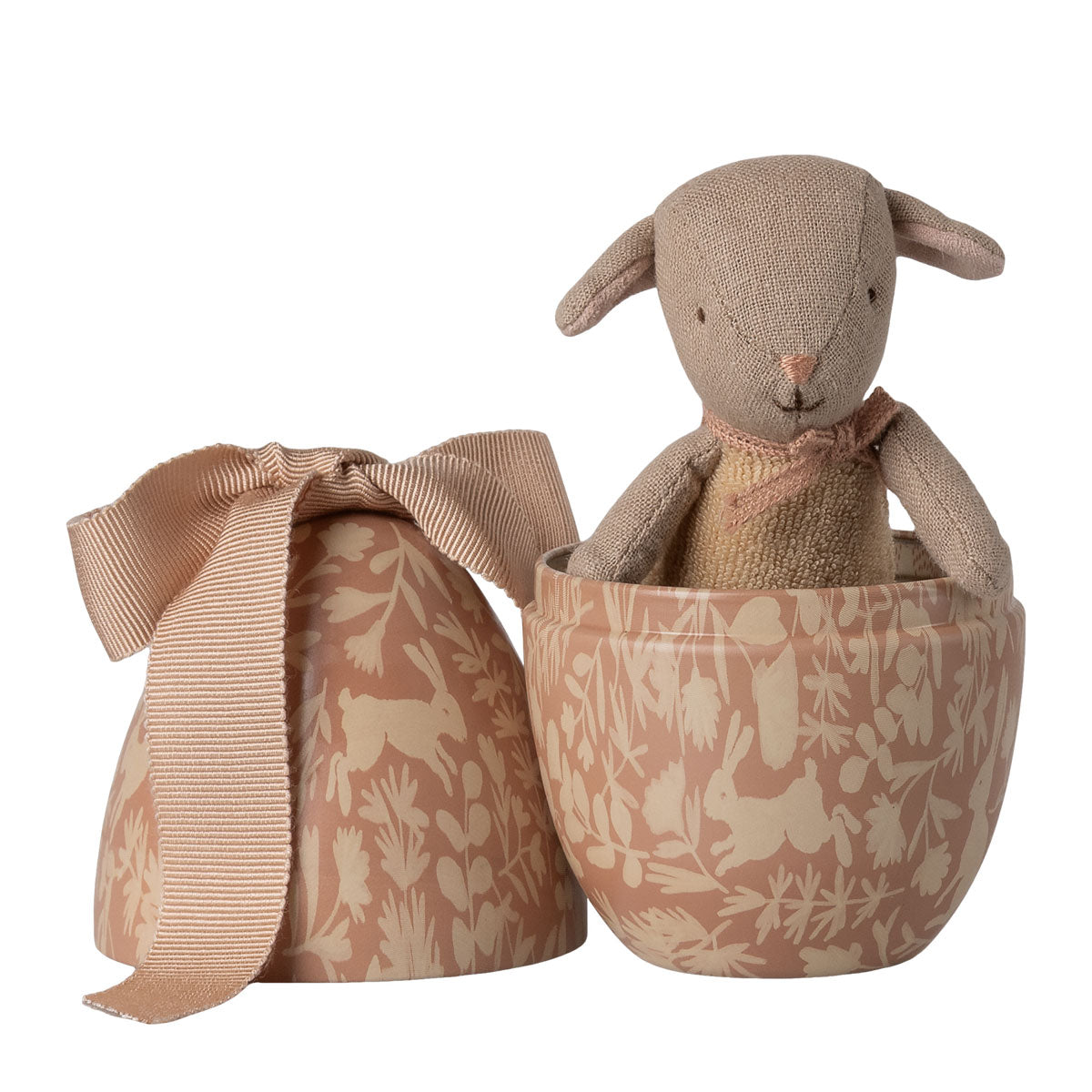 Easter Egg with Micro Lamb, Small - Powder