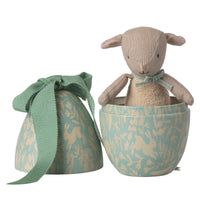 Thumbnail for Easter Egg with Micro Lamb, Small - Dusty Mint