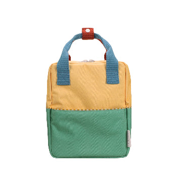 Sticky Lemon Backpack Small • Colourblocking • Sandy Yellow + Aquatic Green