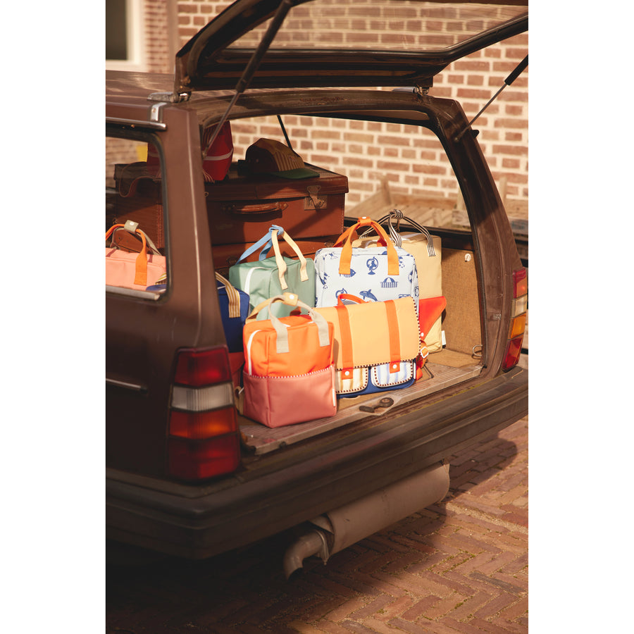 Sticky Lemon Backpack Small • Colourblocking • Lifebuoy Orange + Coral Pink