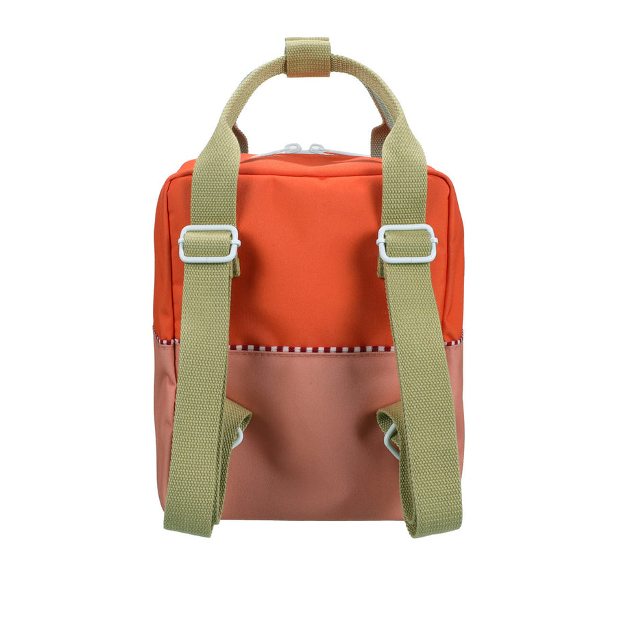 Sticky Lemon Backpack Small • Colourblocking • Lifebuoy Orange + Coral Pink