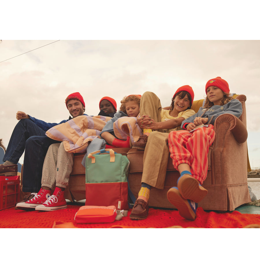 Sticky Lemon Backpack Large • Colourblocking • Aquatic Green + Shipwreck Rust