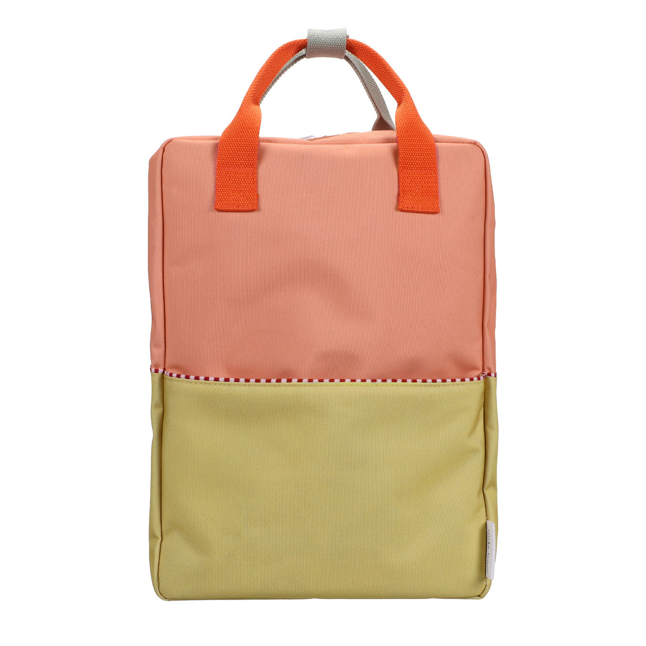 Sticky Lemon Backpack Large • Colourblocking • Coral Pink + Reed Green