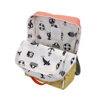 Thumbnail for Sticky Lemon Backpack Large • Colourblocking • Coral Pink + Reed Green