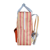 Thumbnail for Sticky Lemon Backpack Medium • Envelope • Wonders of the Deep Sea Stripes Coral Pink + Sandy Yellow
