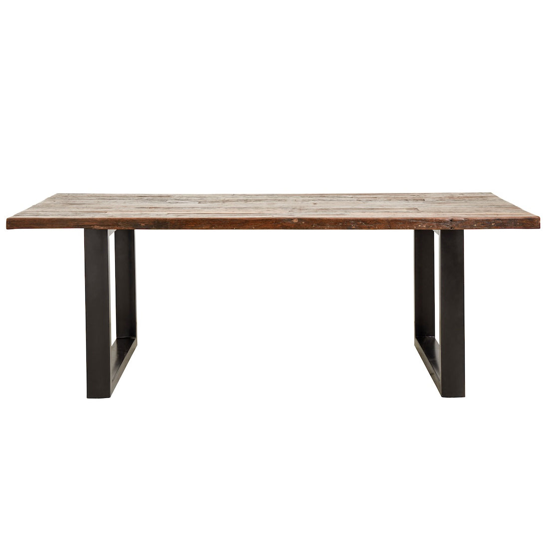 Vintage Dining Table In Wood And Iron