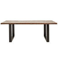Thumbnail for Vintage Dining Table In Wood And Iron