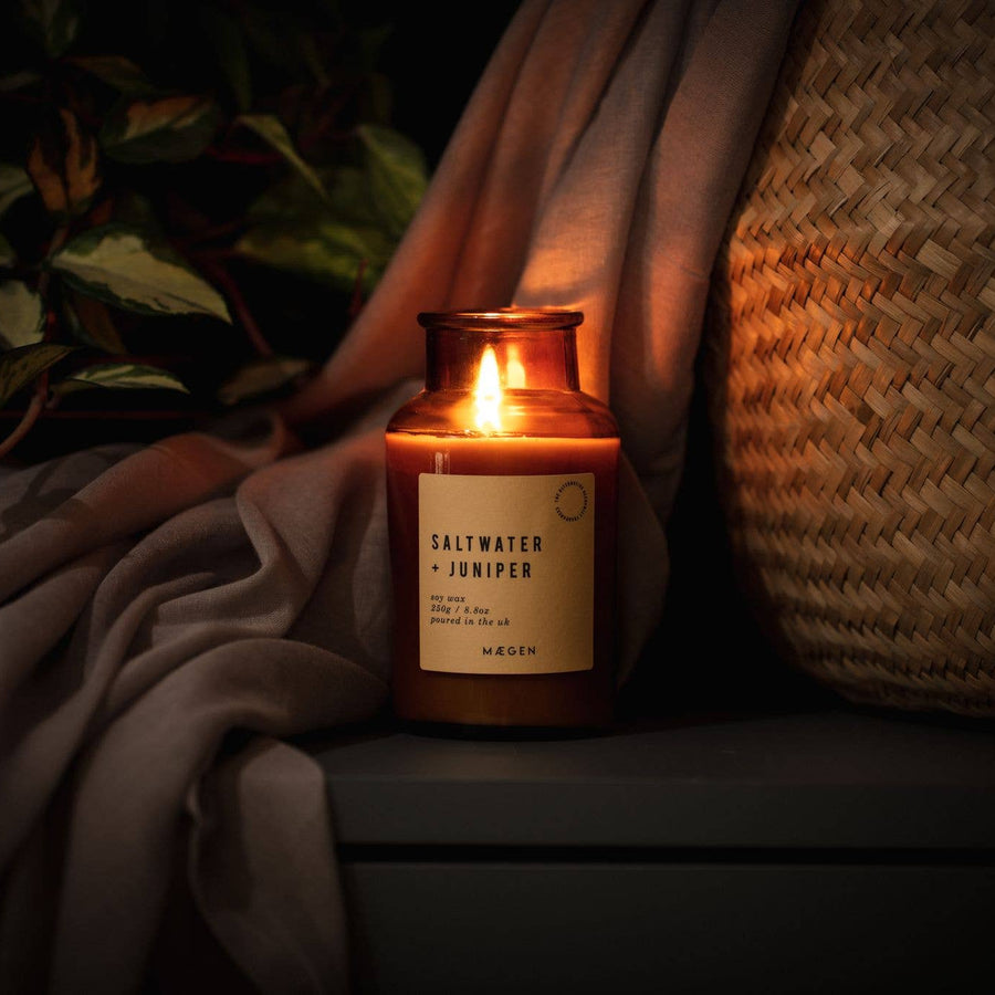 MÆGEN Alchemist Candle - Saltwater & Juniper: 250g - 8.8oz