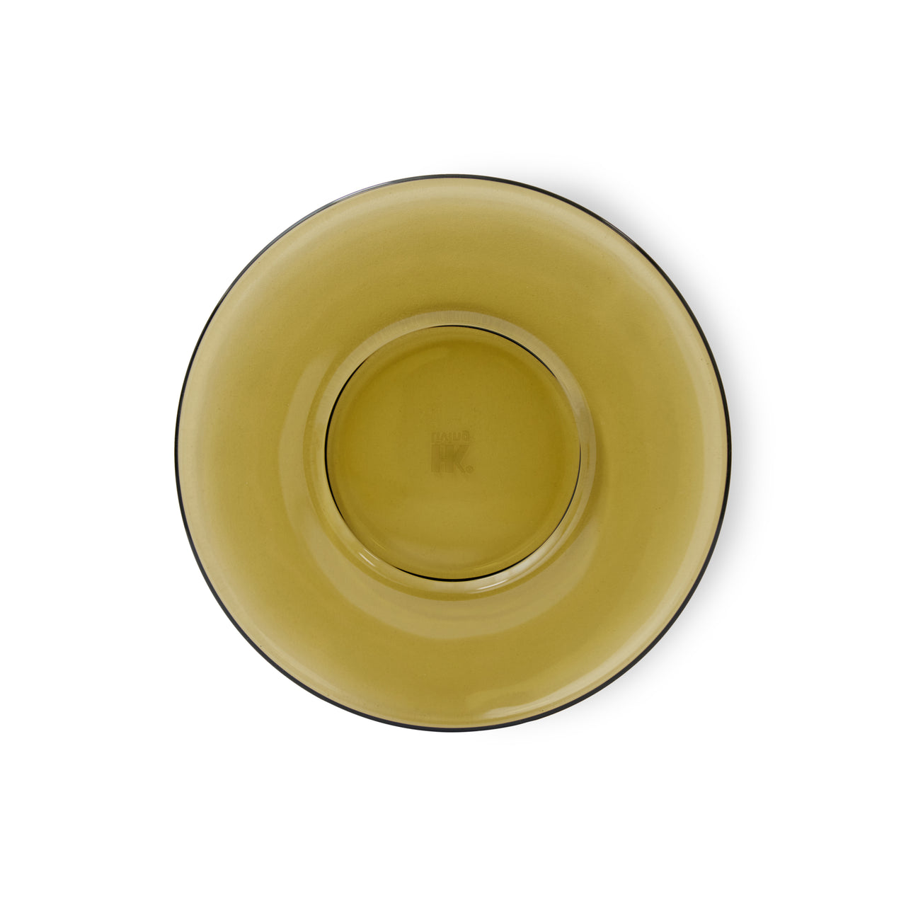 HKLiving 70s Glassware: Saucers Mud brown (Set of 4)