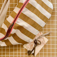 Thumbnail for WOMEN BUM BAG STRIPES CARAMEL: TOFFEE / SCRATCH