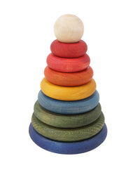 Thumbnail for Rainbow Round Pyramid - Montessori Stacker