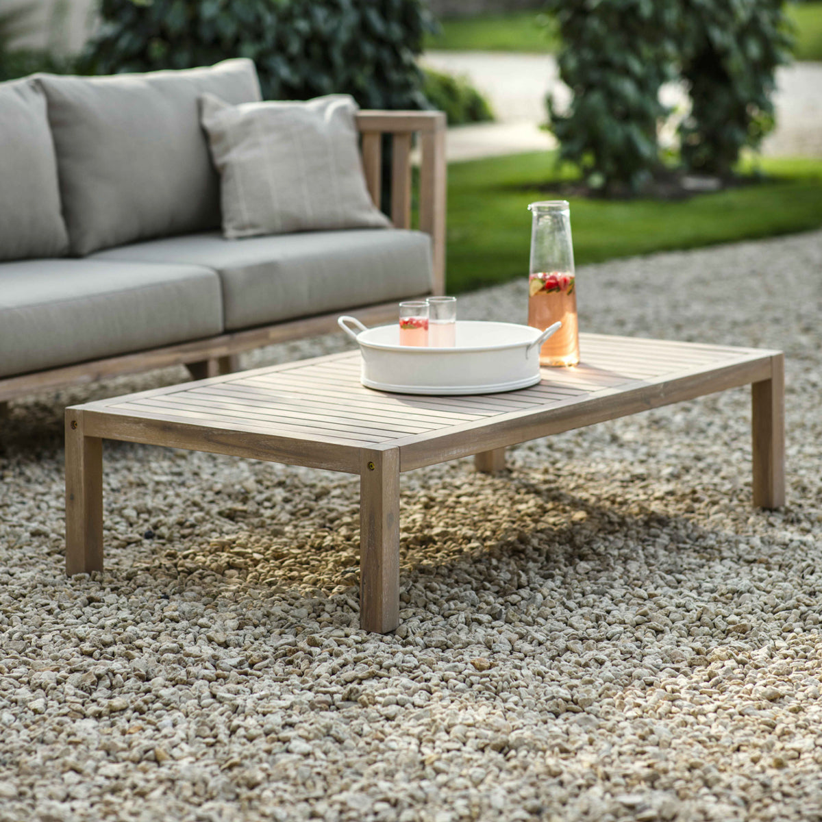 Garden Trading Porthallow Rectangular Coffee Table Outdoor Furniture