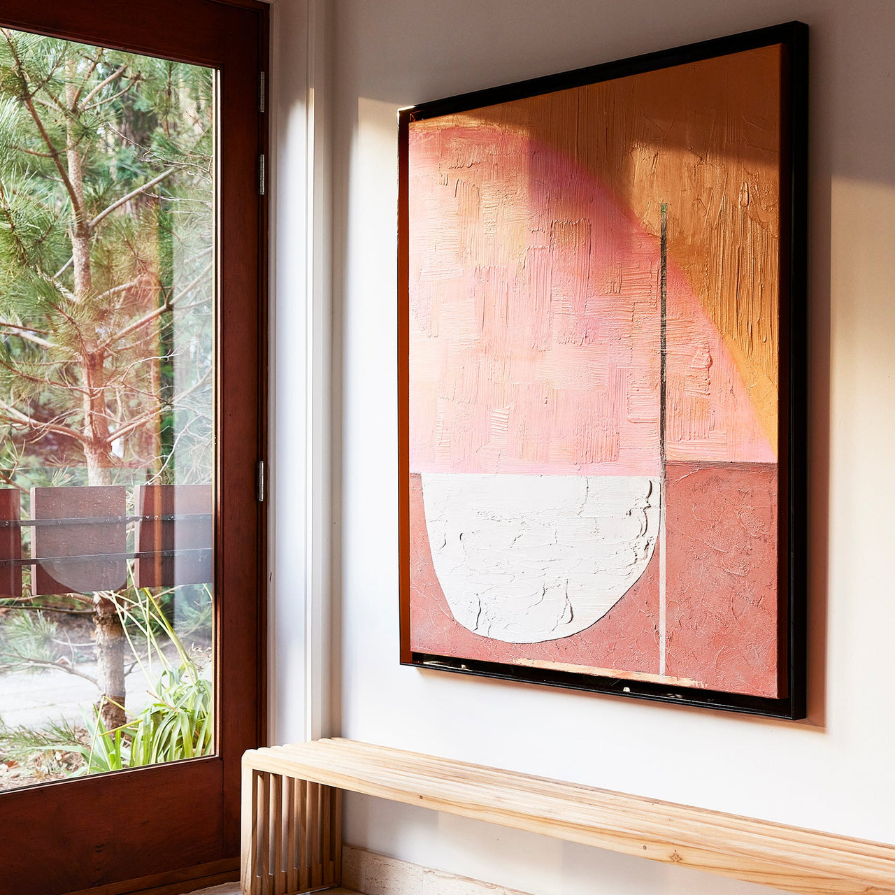 Framed Artwork "Roseate Hues" 107cm x 127cm
