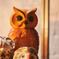 Thumbnail for Ceramic Owl Jar Tangerine