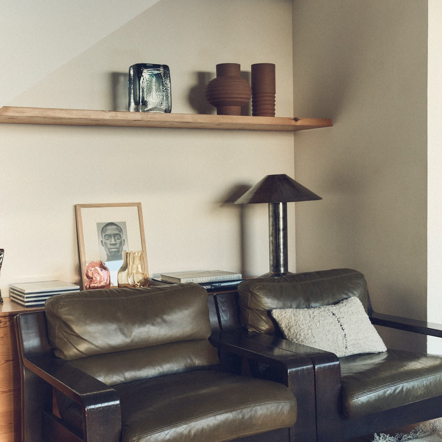 Handcarved Terracotta Tube Vase