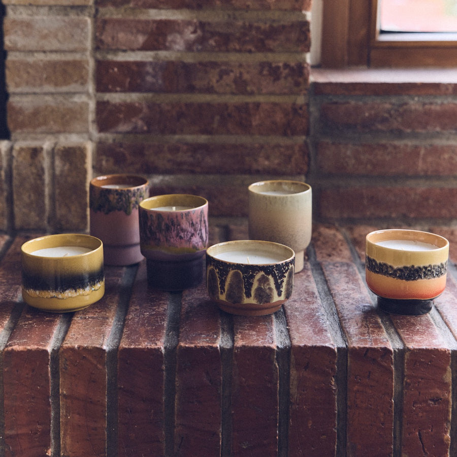70s Ceramics: Small Scented Candle Valencia