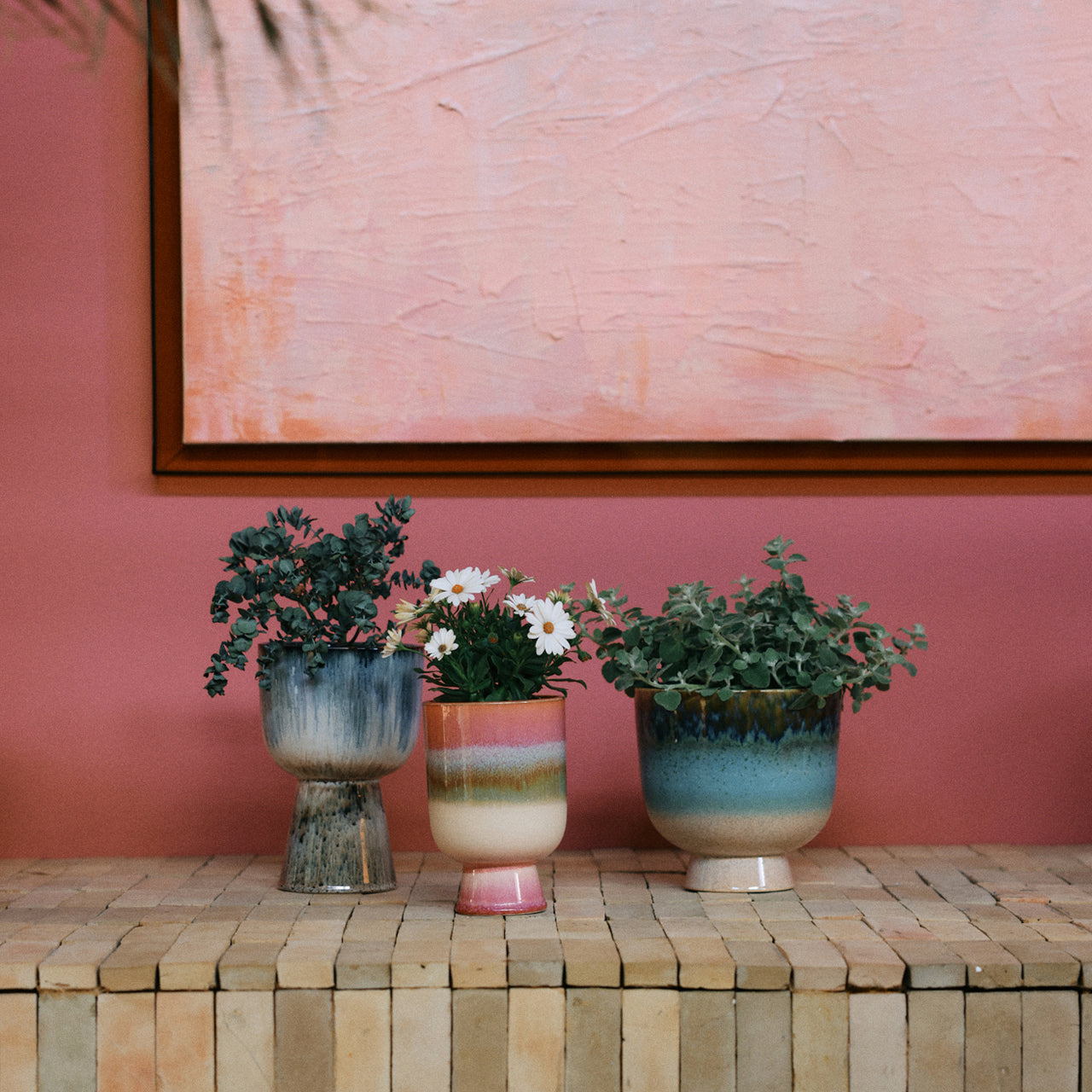 Retro Flower Pot Lagoon