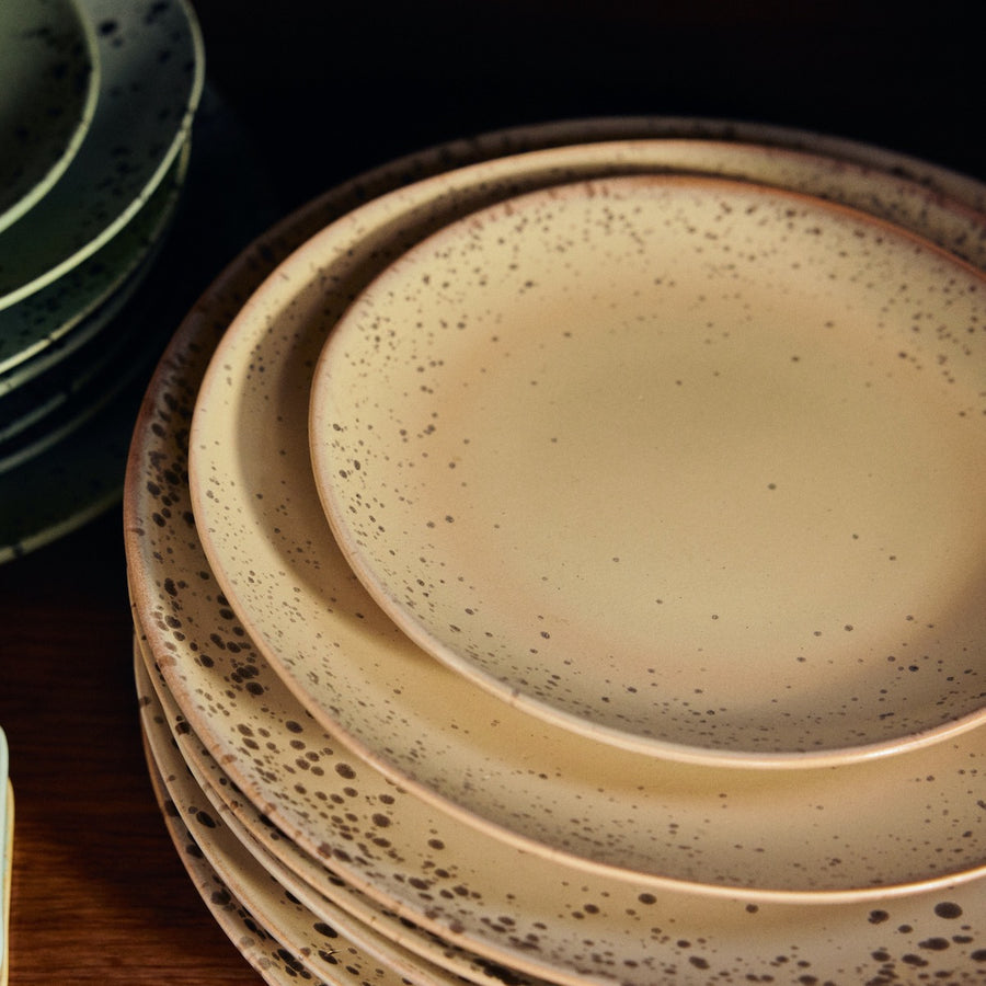 Pre-order 70's Ceramics Dessert Plate Grit, Set of 2