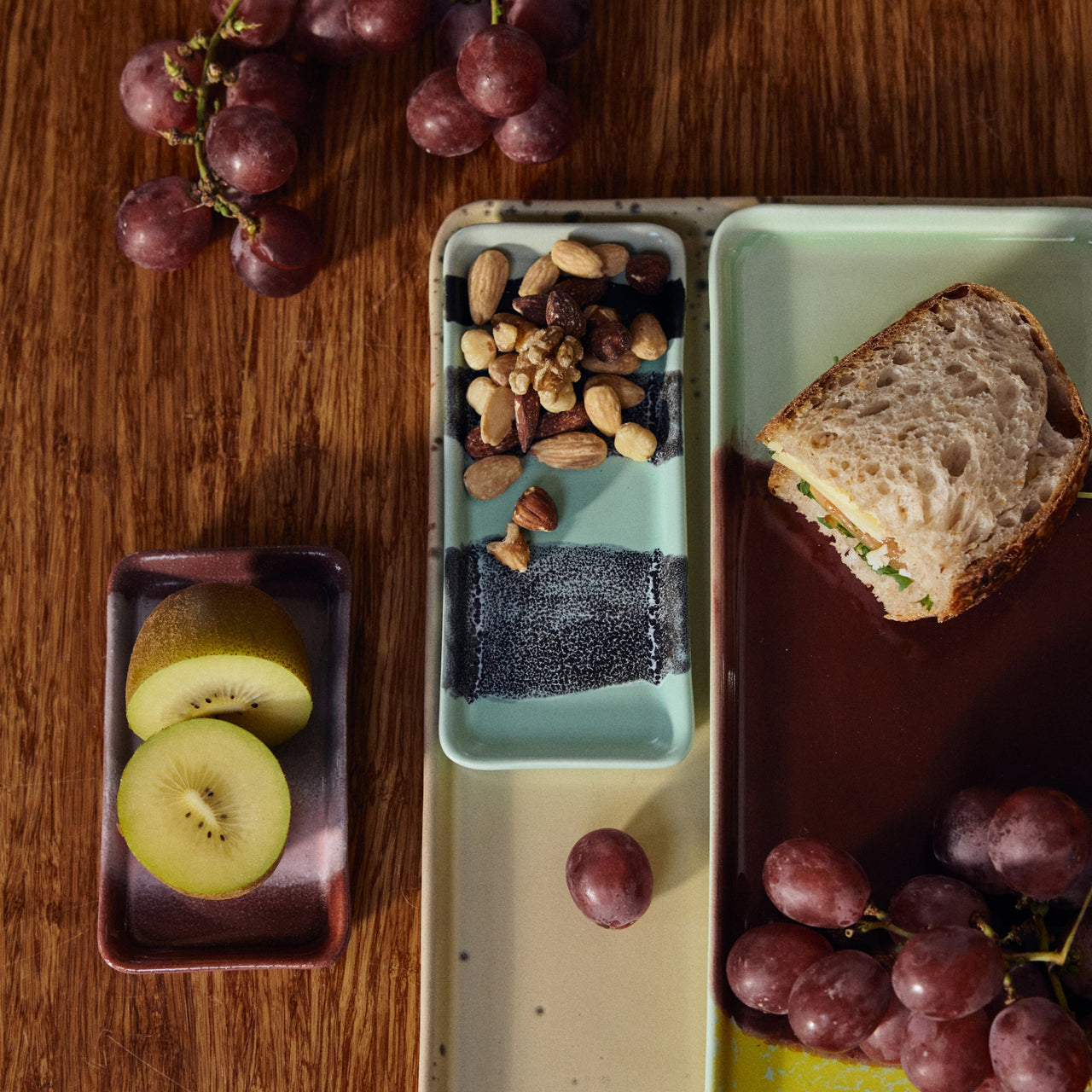 70s Ceramics: Small Dish River