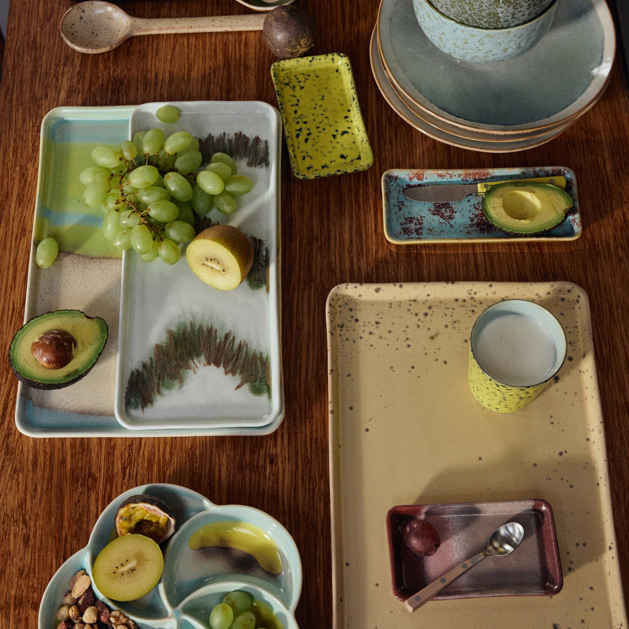 70s Ceramics: Large Tray Glint