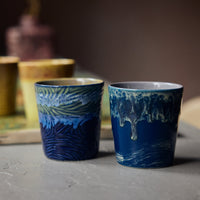 Thumbnail for 70s Ceramics: Van Gogh Coffee Mugs: Starry Night