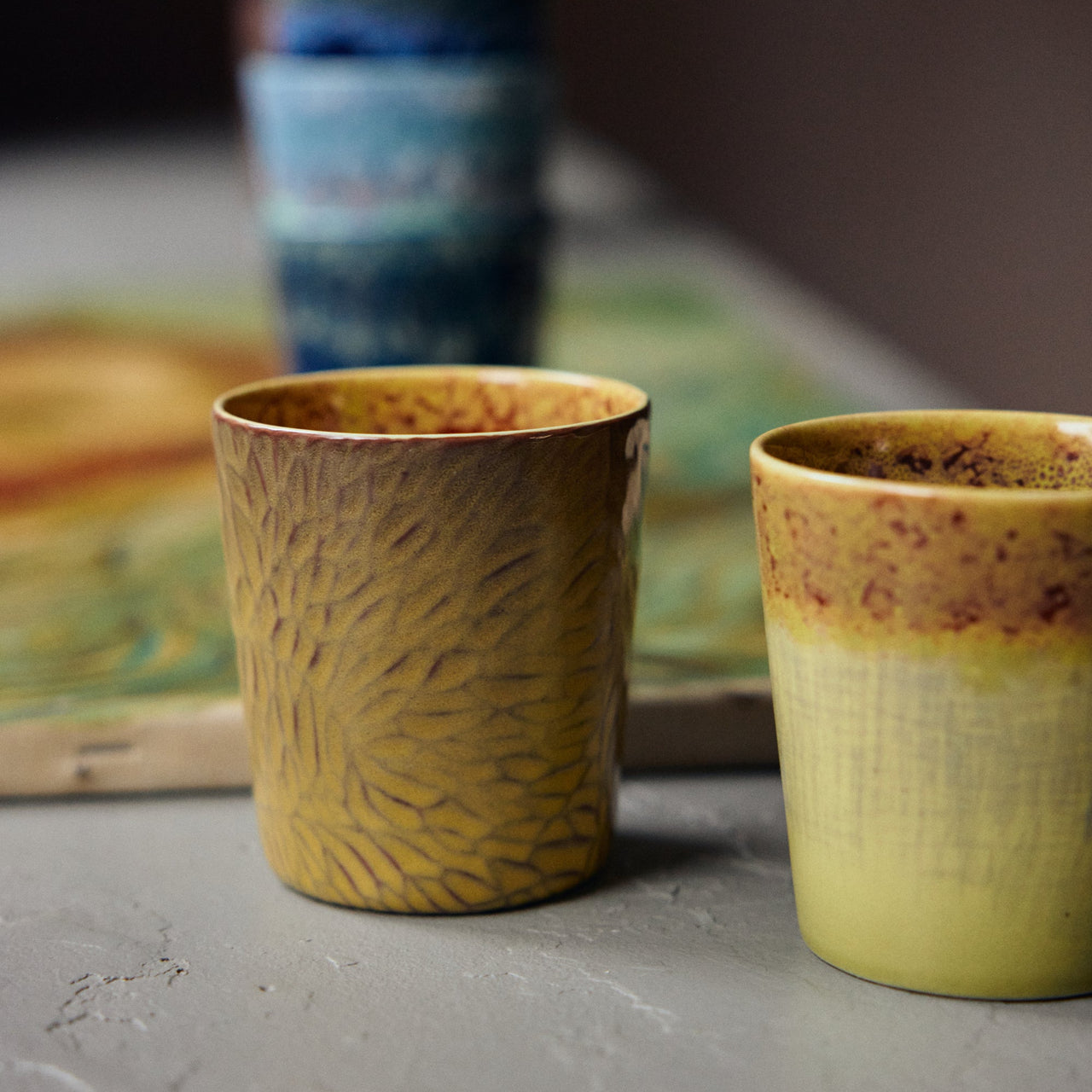 Pre-order 70s Ceramics: Van Gogh Coffee Mugs: Sunflowers, set of 2